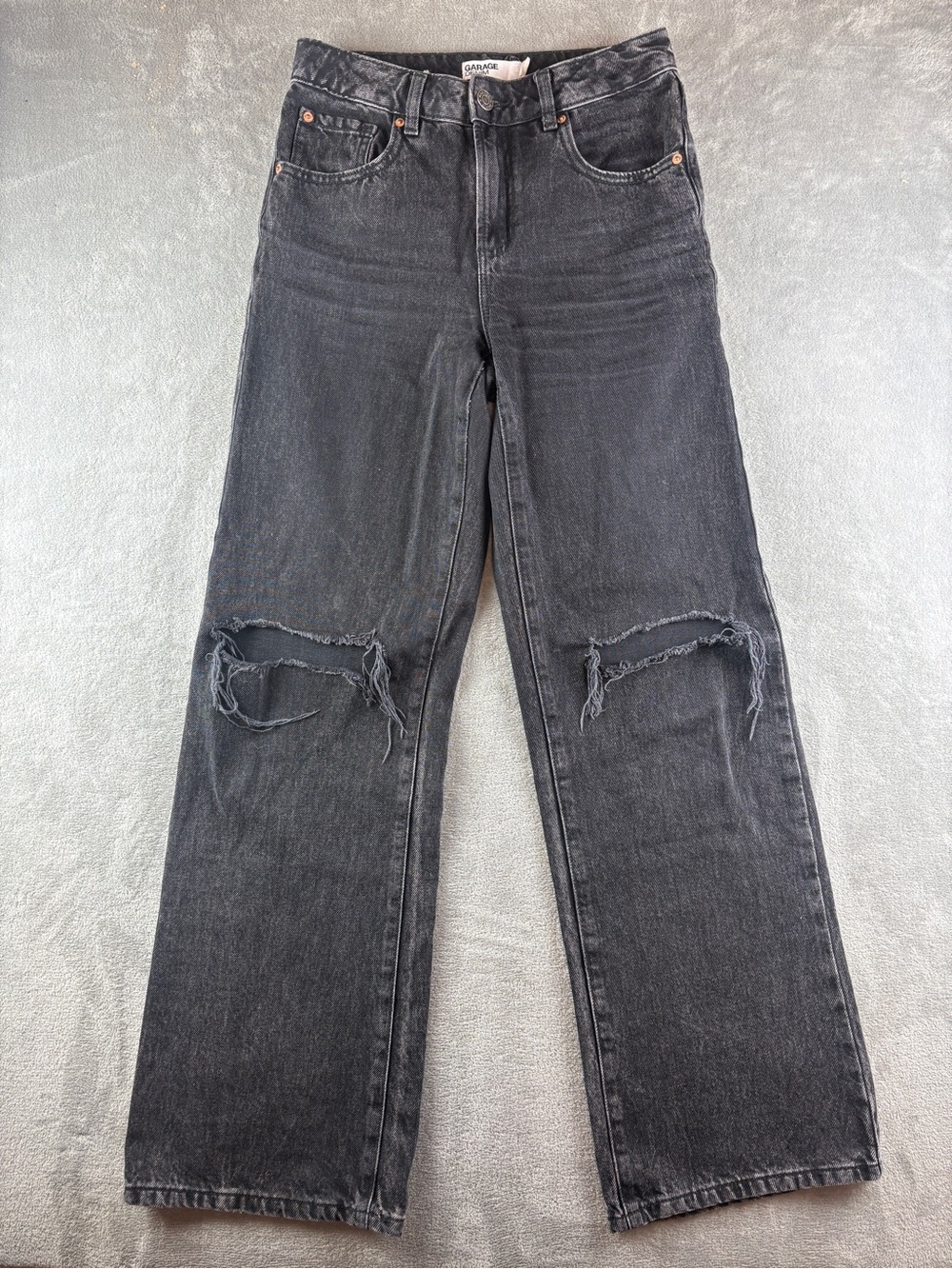 Garage Denim Distressed Wide Leg Jeans 3